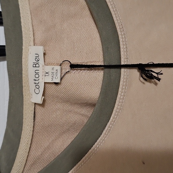 Cotten Blue Tan and Cream Shirt - Picture 3 of 3